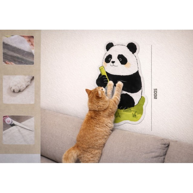 Snuggles The Panda Cat Scratcher 50*80cm Αυτοκόλλητο Ονυχοδρομιο