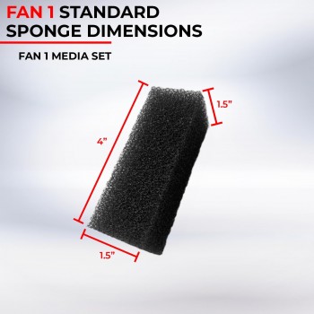 Aquael Sponge Fan 1 Plus Ανταλλακτικό Σφουγγαράκι Για Φίλτρο Fan 1 Plus 2 Τεμ.
