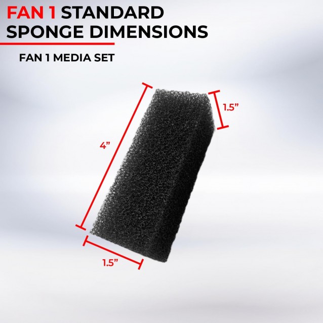 Aquael Sponge Fan 1 Plus Ανταλλακτικό Σφουγγαράκι Για Φίλτρο Fan 1 Plus 2 Τεμ.