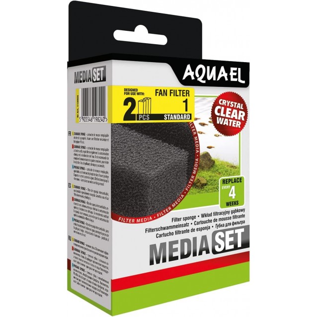 Aquael Sponge Fan 1 Plus Ανταλλακτικό Σφουγγαράκι Για Φίλτρο Fan 1 Plus 2 Τεμ.