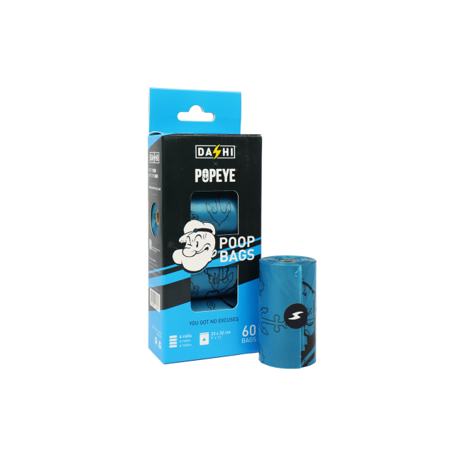 Dashi Popeye Refill Poop Bags With 4 Rolls 