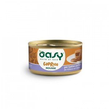Oasy Wet Cat Caprice Mousse/Κονσερβάκια Kitten Chicken 85gr