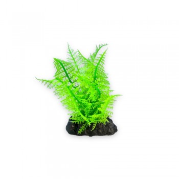 Aqua One Πλαστικό Φυτό Ενυδρείου Broad Leaf Fern 13cm