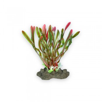 Aqua One Πλαστικό Φυτό Ενυδρείου Corkscrew Val Red 13cm
