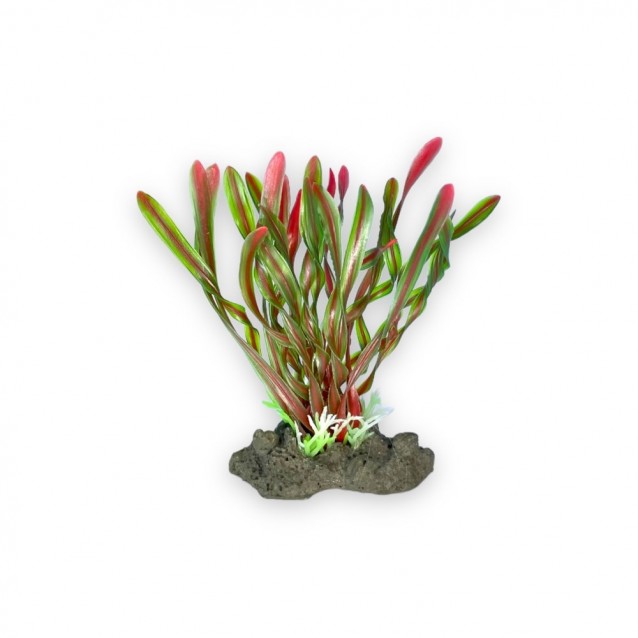 Aqua One Πλαστικό Φυτό Ενυδρείου Corkscrew Val Red 13cm