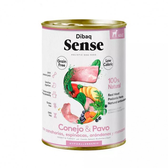 Dibaq Sense Holistic Hypoallergenic Grain Free Rabbit & Turkey 380gr