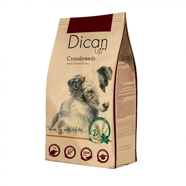 Dibaq Dican Up Crossbreeds Low Grain Adult All Breeds Gluten Free Chicken & Turkey 14kg