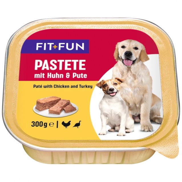 Fit+Fun Πατέ Σκύλου Με Κοτόπουλο & Γαλοπούλα 300gr