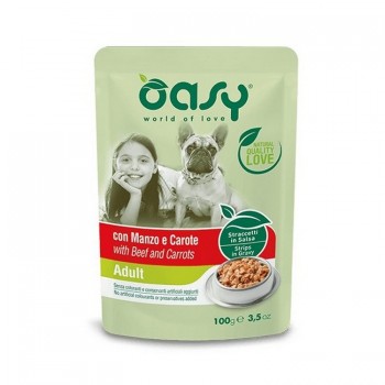 Oasy Strips in Gravy Φακελάκι Adult Βοδινό-Καρότο 100gr