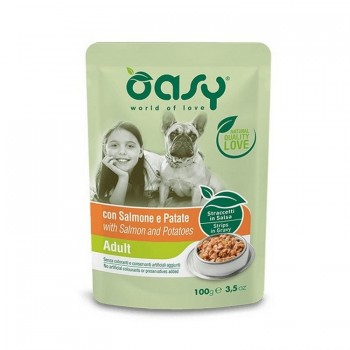 Oasy Strips in Gravy Φακελάκι Adult Σολομό-Πατάτα 100gr