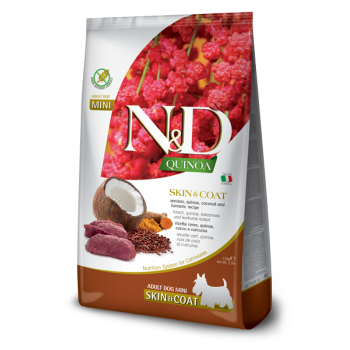 Farmina N&D Adult Dog Mini Quinoa Skin & Coat With Venison 2.5kg