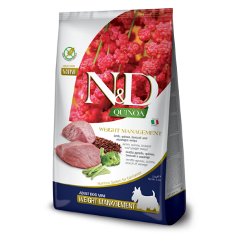 Farmina N&D Adult Dog Mini Quinoa Weight Management Lamb 2.5kg