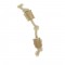 Imac Coffee Wood & 2 Knot Rope Medium 35cm 260gr