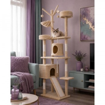 The Purrlock Holmes Cat Tree 60*40*190cm Ονυχοδρόμιο