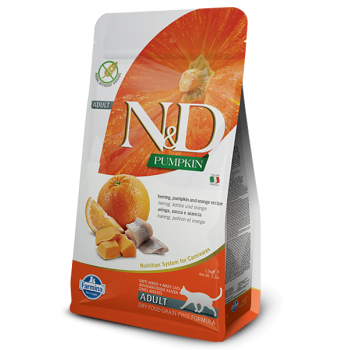 Farmina N&D Adult Cat Pumpkin Herring & Orange Recipe 1.5kg