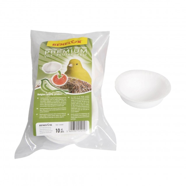 Benelux Κάλυμμα – Felt Λευκό για Φωλιές 12cm/10τεμάχια