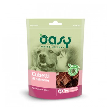 Oasy Λιχουδιές Σκύλου Κυβάκια Σολομού 80gr