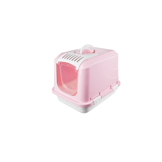 Bagheera Κλειστή Τουαλέτα Γάτας Ροζ 66x46x46Υ