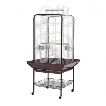 Pet Κλουβί Μεγάλου Παπαγάλου 59x59x152cm Χρυσό 1187G
