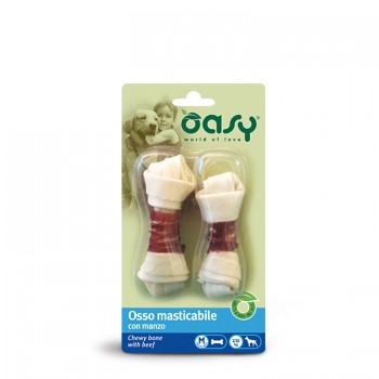 Oasy Λιχουδιές Σκύλου Κόκκαλα Κόμποι Μοσχάρι Medium 1x2 Τεμάχια 10cm