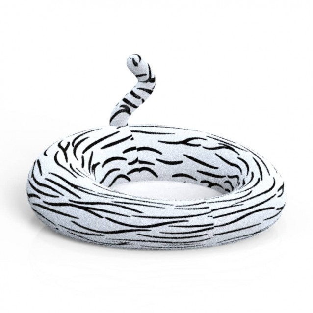 Pet Bed Zebra Tail 60x60x37cm
