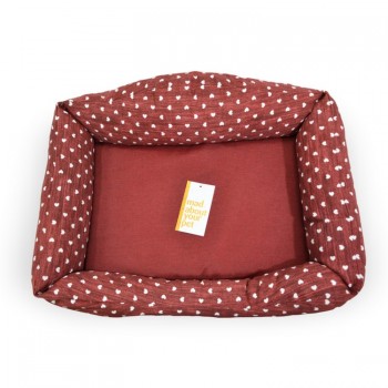 Madpet Κρεβάτι Classic Naira Κόκκινο Με Καρδούλες 60x43x14cm