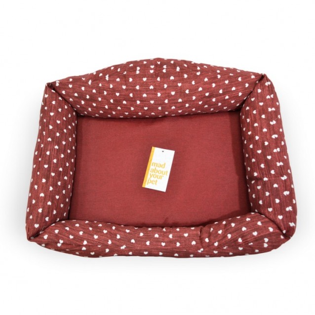 Madpet Κρεβάτι Classic Naira Κόκκινο Με Καρδούλες 60x43x14cm