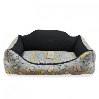Madpet Κρεβάτι Deluxe Κουτάβια Γκρι 55x43x17cm