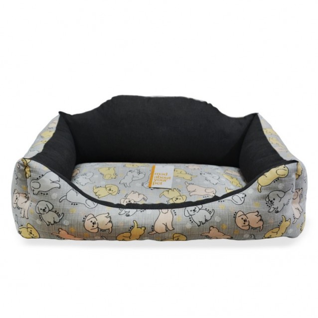Madpet Κρεβάτι Deluxe Κουτάβια Γκρι 55x43x17cm