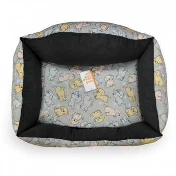 Madpet Κρεβάτι Deluxe Κουτάβια Γκρι 70x51x19cm