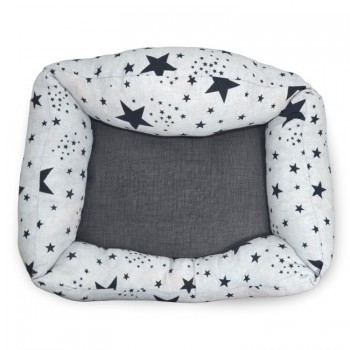 Madpet Κρεβάτι Deluxe Λευκό με Αστέρια 55x43x17cm