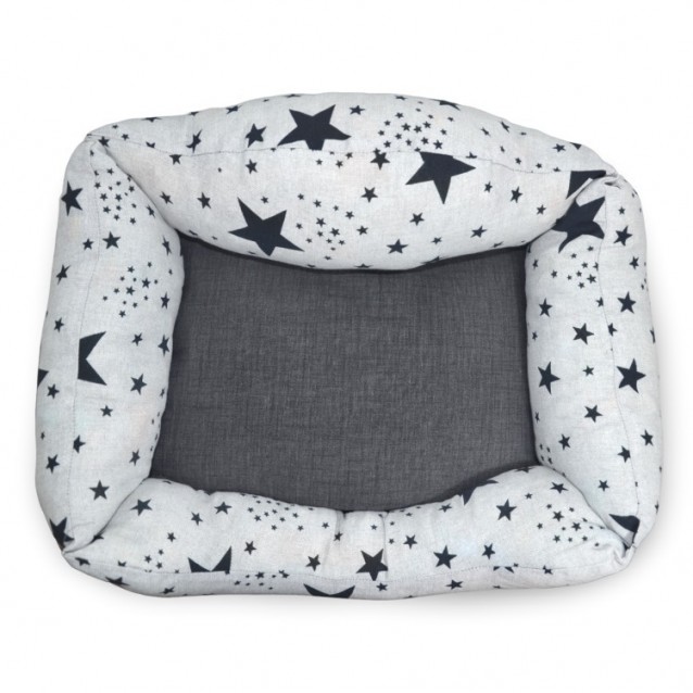 Madpet Κρεβάτι Deluxe Λευκό με Αστέρια 55x43x17cm