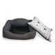 Madpet Κρεβάτι Deluxe Μαύρο με Αστέρια  55x43x17cm