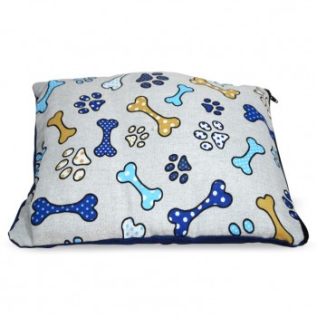 Madpet Κρεβάτι Deluxe Μπλε με Κόκκαλα 55x43x17cm
