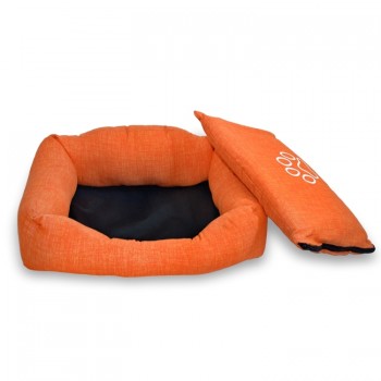 Madpet Κρεβάτι Deluxe Πορτοκαλί Με Πατουσάκι 55x43x17cm