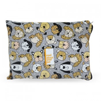 Madpet Κρεβάτι Deluxe Πορτοκαλί Με Σκυλάκια 55x43x17cm