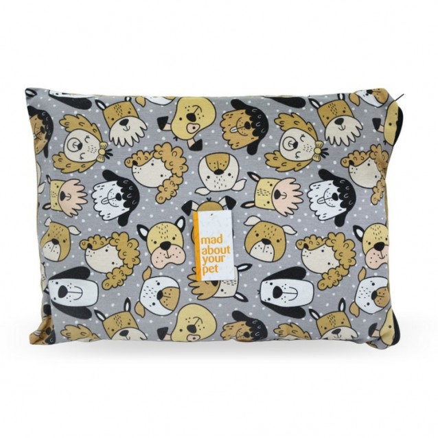 Madpet Κρεβάτι Deluxe Πορτοκαλί Με Σκυλάκια 55x43x17cm