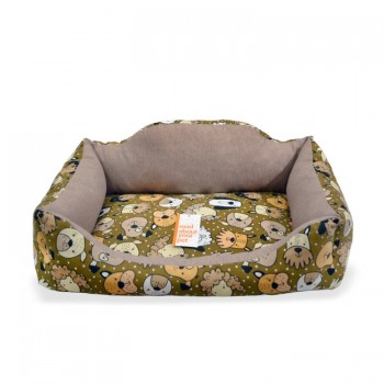 Madpet Κρεβάτι Deluxe Ταμπά Με Σκυλάκια 70x51x19cm