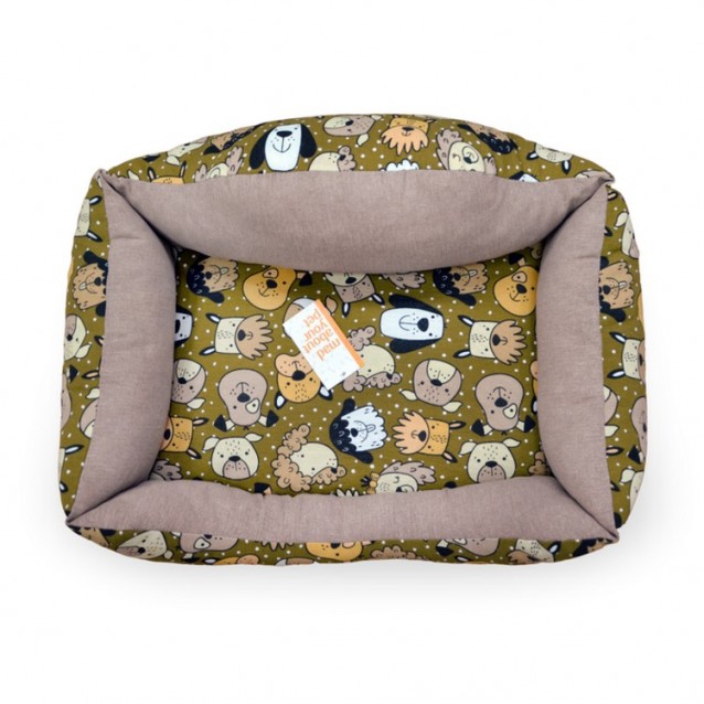 Madpet Κρεβάτι Deluxe Ταμπά Με Σκυλάκια 70x51x19cm