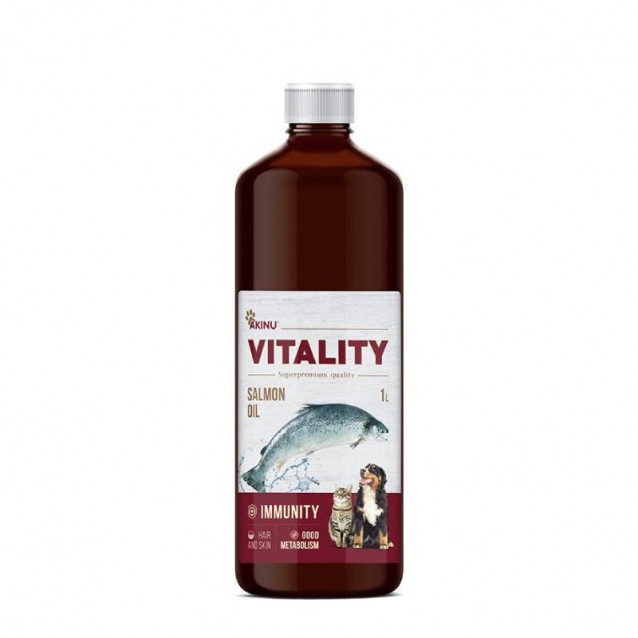Akinu Vitality Λάδι Σολομού 1 Λίτρο