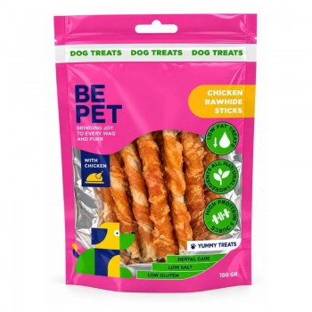 Be Pet Chicken Rawhide Sticks με Κοτόπουλο 100gr