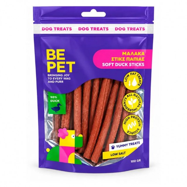 Be Pet Soft Duck Sticks με Πάπια 100gr