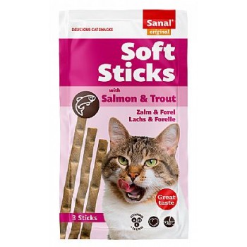 Sanal Soft Sticks Salmon & Trout 3 Sticks