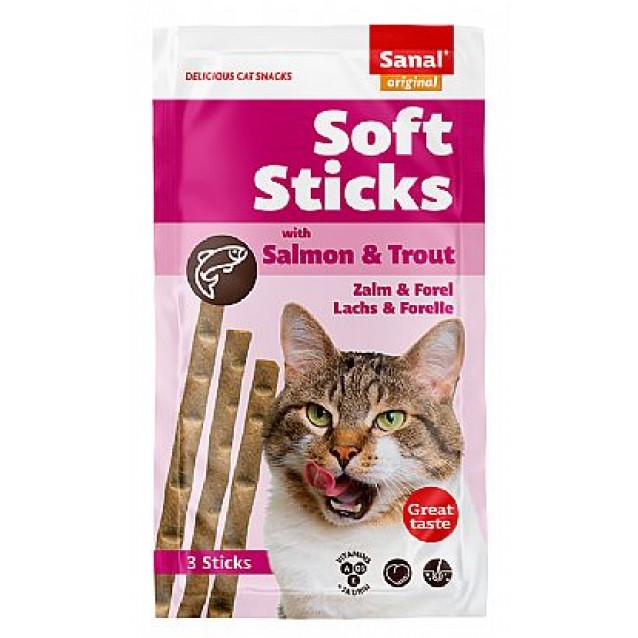 Sanal Soft Sticks Salmon & Trout 3 Sticks