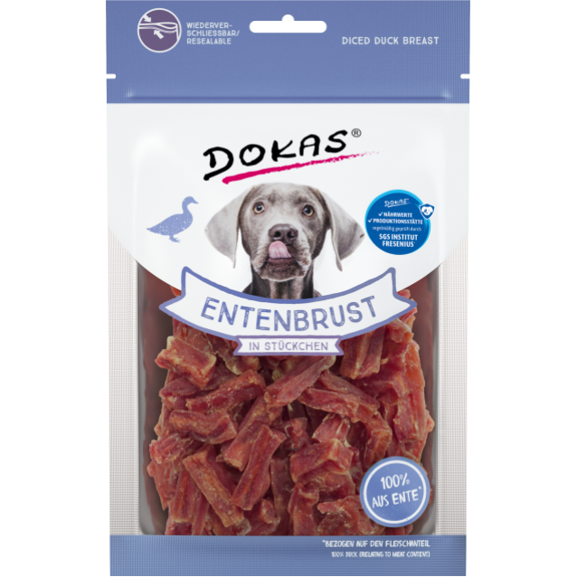 Dokas Λιχουδιές Σκύλου Diced Duck Breast 70gr