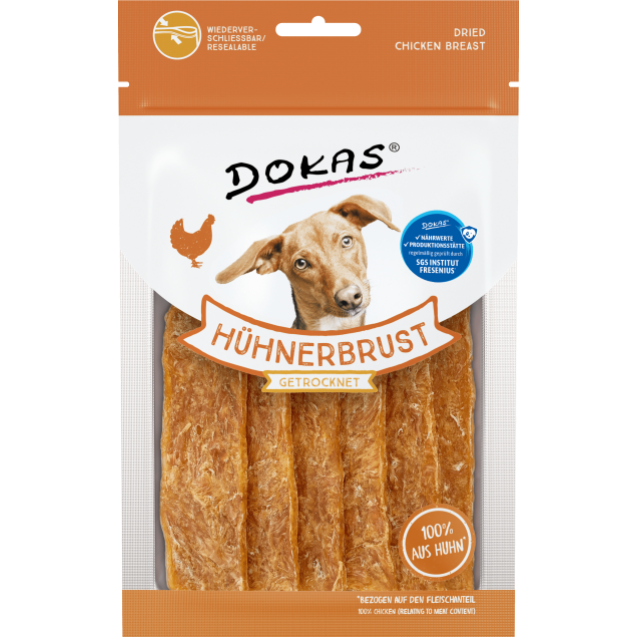 Dokas Λιχουδιές Σκύλου Dried Chicken Breast Sliced 70gr
