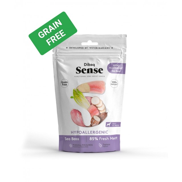 Dibaq Sense Snack Hypoallergenic Seabass 100gr
