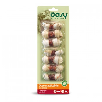 Oasy Λιχουδιές Σκύλου Κόκκαλα Κόμποι Πάπια Small 1x7 Τεμάχια 6cm