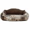 Madpet Κρεβάτι Deluxe Καφέ με Καρδιές 55x43x17cm