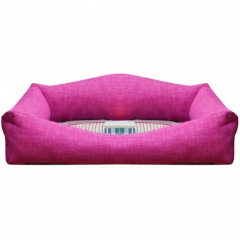 Madpet Κρεβάτι Classic Ροζ με Καρδιές 60x43x14cm